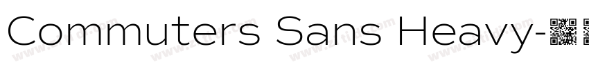Commuters Sans Heavy字体转换